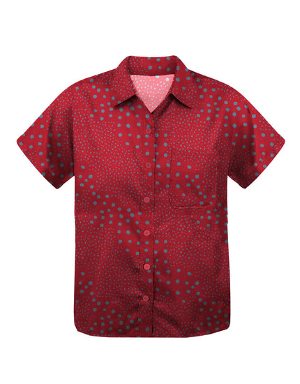 SHREDLY Women's Short Sleeve Explorer Shirt : Dottie