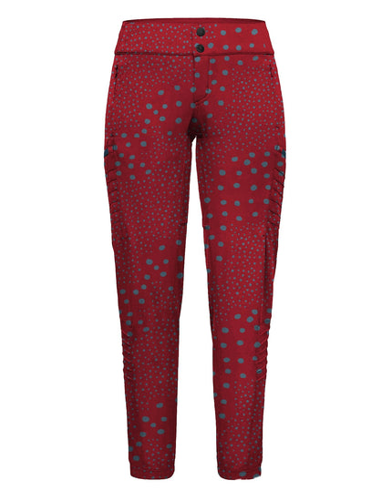 SHREDLY Women's Vented - All Time - Zipper Snap Mid - Rise Pant : Dottie
