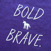 SHREDLY - Bold And Brave Youth Tee : Purple - image