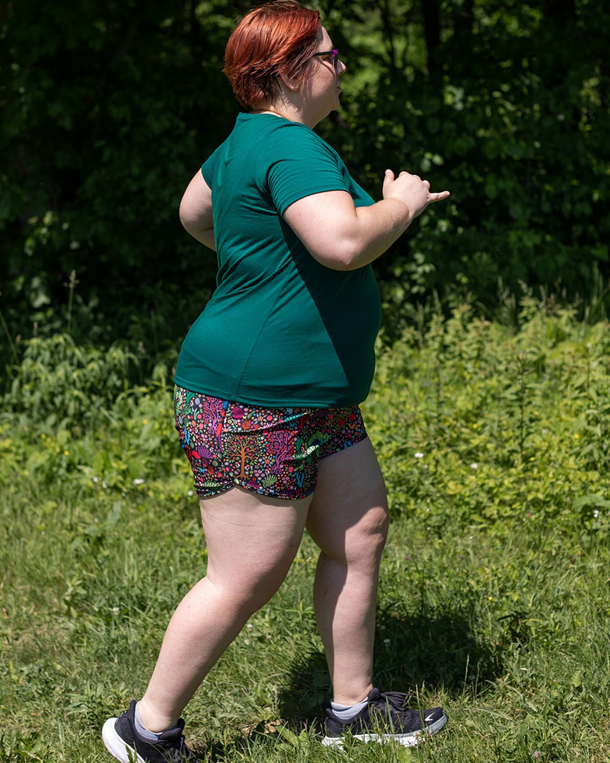 Womens plus athletic shorts store