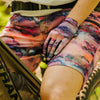 SHREDLY - Glove : Watercolor - pink and purple patterned bike gloves