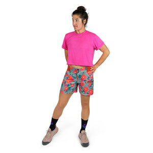 SHREDLY - All Time 5" - Zipper Snap Mid-Rise Short : Margie - image