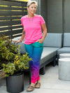 SHREDLY - Limitless - Stretch Waistband High-Rise Pant : Rainbow Ombre - image