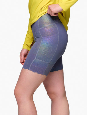 SHREDLY Women's Biker Cham : Star Dust Shimmer