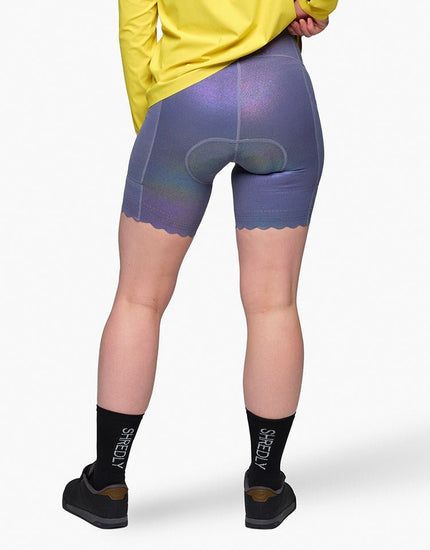 SHREDLY Women's Biker Cham : Star Dust Shimmer