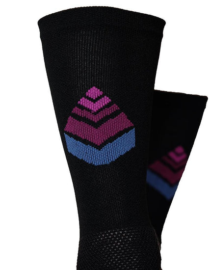 Sock 6 : Black/Logo